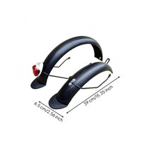Installation Hardware Folding Electric Bike Mudguard Set Mounting Brackets Front and Rear Fenders Black Electric Bike Mudguard Set Plastic