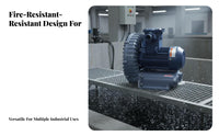 Hazard-Resistant-Resistant Blower Pure Copper Coil Motor Medium Pressure Air Blower Cast Aluminum Industrial Fan for Factory Workers
