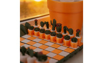 Decorative Cactus Chess Set Tabletop Chess Set with Cactus Pieces Novelty Board Game Allall-Inclusive for Collectors, Gamers, Coffee Table, Desk, Campsite