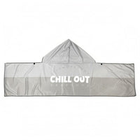 Topographic Print Hooded Cooling Shawl Pointed Hood Cooling Hooded Towel Dark Trim Outdoor Cloth Fastening Points