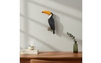 Sculpted Bird Wall Art Nature-Inspired Wall Decor with Bird Lightweight Handpainted for Hallway
