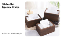 Tissue Holder Minimalist Design Desktop Napkin Container Decorative Rectangular Paper Towel Box for Living Room, Car, Office