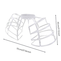 Petticoat 4-Hoop Baroque Hoop Skirt Double-Sided Ribbon Birdcage Petticoat for Cosplayers, Costume Gatherings, Photo Shoots, Stage Performance