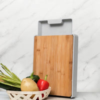 Board with Trays Bamboo Board with Tray Space-Saving for Kitchen