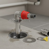 Washing Machine Drain Hose Splitter with Floor Drain Connector and Anti-Overflow Joint