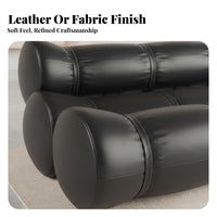 Segmented Cylinder Sofa Minimalist Aesthetic Living Room Furniture Elegant Appearance Lounge Seating for Young Adults, Homeowners, Reception Area