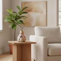 Fruit Sculpture Elegant Sculpture with Stem Contemporary Decorative Detail for Hotel