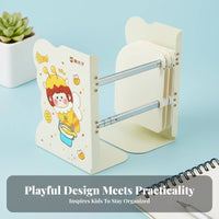 Adjustable Width Expandable Bookstand Space-Saving upright Compartment Sorter foldable Book Holder Sturdy Construction for Students, educators, Home Users, Desk, School, Study Room, Book Rack