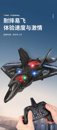 Remote Control Foam Airplane Drone with Gravity Sensing, Altitude Hold, and Stunt Features