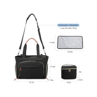 Pacifier Case Diaper Tote Bag Set Portable Baby Changing Bag Set Multiple Pockets Large Capacity for Moms, Parents, Outing, Daily Use