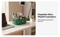 Wavy edge Storage Box vivid hues Desktop Organizer adaptable for Dorm Room