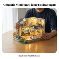 DIY Miniature House Kit Creative Gift Miniature Room Craft Kit Three-Dimensional House Building Model Kit Tools Included