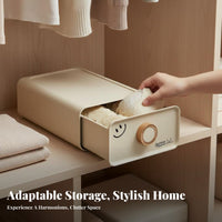 3 Pieces Underwear Compartment Box Set Compartmentalized Design for home users