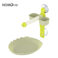 NOMOY PET Hanging Parrot Perch Play Stand for Cockatiels, Budgies, and Lovebirds