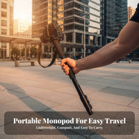 Monopod Lightweight Aluminum Alloy Monopod Single Leg Camera Support Small Portable Camera Unipod Multi-Function for Travelers