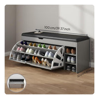 Entryway Shoe Rack Bench Dustproof Household Furniture for Hallway