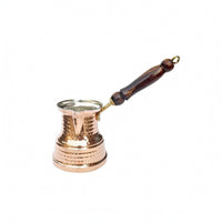 Handmade Turkish Cezve Tin-Lined Hammered Cezve Pouring Lip Copper Ibrik Stovetop Safe for over a Flame