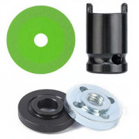 4 Pieces Standard Interface Angle Grinder Accessory Set Firm Grip Grinder Flange Nut Wrench Kit Versatile Fit Power Tool Accessories Anti-Fall Design for Craftsmen