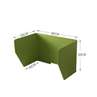 Tabletop Desk Partition with Side Panels Portable Desktop Partition Screen Stable Desktop Privacy Screen Non-Tip for Students, Classrooms