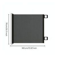 Adhesive Retractable Pet Gate Space-Saving Retractable Dog Gate Indoor Easy Install for Pets, Dogs, Cats, Doorways, Hallways, Stairs
