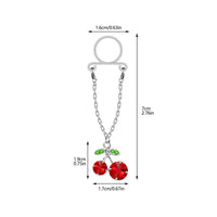 Nipple Hoop Stainless Steel Barbell Dangling for Costumes