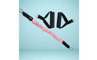 High Elasticity Pilates Pull Rope Comfortable Grip Resistance Band with Handles Portable for Women