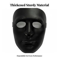 Blank Fullface Covering Street Performance Design Paintable Blank Face Covering Thickened Design Costume Accessory for Dancers, Entertainers