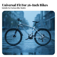 Front and Rear Bike Fenders Full Coverage Universal Bike Mudguard Front and Rear Mudguard Set Long-Lasting Material