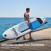 Inflatable Stand-up Paddleboard Board Set Camera Mount Ready Stand-up Paddleboard Kayak Versatile Inflatable Upright Paddle
