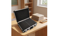 Lockable Cell Phone Box with Key Secure Cell Phone Locker with Handle Multi-Slot Aluminum Alloy for Teachers, Offices, Meeting Room