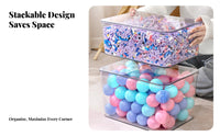Building Block Storage Case Easy to Clean Kids Toy Organizer Chest Long-Lasting