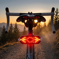 Bike Tail Light with Wireless Controller Control USB-Rechargeable