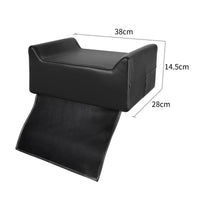 Easy to Clean Barber Chair Booster Cushion Upholstered Salon Booster Seat with Front Panel Stain-Resistant Children's Haircut Cushion Long-Lasting for Home Haircuts