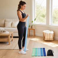 Resistance Loop Bands Set for Yoga, Pilates, and Strength Training - High Elasticity, Anti-Break
