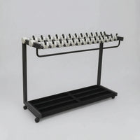 Lockable Umbrella Stand Sturdy Umbrella Holder with Base Tray Rust-Resistant Organizer for Businesses, Office Entrance