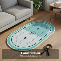 Noise Reduction Jump Rope Mat Thickened Design Skipping Rope Mat Non-Slip Soundproof Floor Pad Long-Lasting for Apartment Dwellers, Indoor, Home Gym