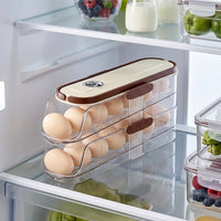 Clear 14 Egg Holder Lidded Egg Storage Box with Lid Sturdy Easy to Clean for Kitchen Countertop