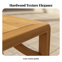 Rectangular Frame Stool Traditional Chinese and Design Low Bench Full Wood Construction Household Furniture for Homeowners, Families, Hallway, Balcony