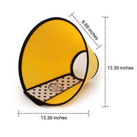 Post Surgery Cone for Pet Recovery, Transparent Anti-Mouth Guard with Padded Edge, Snap Button Recovery Cone for Dogs and Cats After Surgery