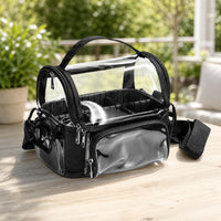 Transparent Makeup Bag See-Through Clear Makeup Pouch Easy to Clean for Travel
