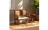Dollhouse Bench with Cushions Carved Dollhouse Bench VintageStyle Miniature Settee for Collectors