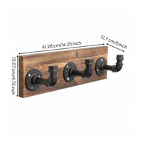 3 Hook Coat and Hat Rack Heavy Duty Wall Mounted tube Hook Rack Multi-Purpose Household Storage for Bedroom, Bathroom