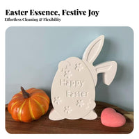 Easter Bunny Cast Festive Design Easter Casting Cast Reusable Crafting Supply for DIY Enthusiasts, Crafters, Party Decoration, Workshop, Kitchen