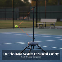 Indoor/Outdoor Use Topspin Tennis Practice Aid Builds Muscle Memory Portable Tennis Training Aid Height Adjustable for Beginners, Home