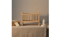 DIY Project Wooden Dollhouse Baby Bed Realistic Feature 1:12 Scale Dollhouse Crib for Hobbyists, Collectors, Miniature Scene