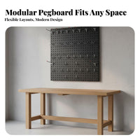 4 Pieces Metal Pegboard Panel High Load-Bearing Heavy Duty Tool Pegboard