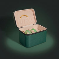 Zippered Bangle Organizer Box Compact Bangle Storage Box Portable Bracelet Organizer Safeguarding for Travelers