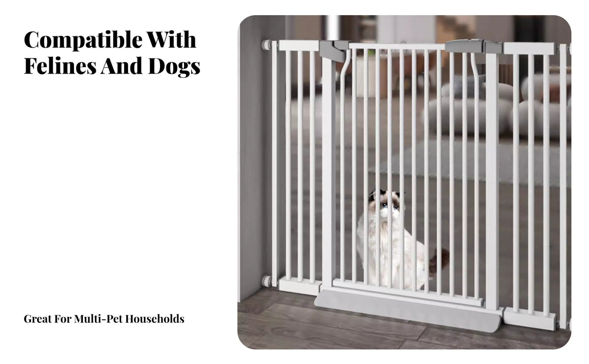 Expandable Width Safety Gate Extension Panel Easy Installation Pet Barrier Compsinglent Tooltool-Less Assembly Multiple Size Options for Feline Owners, Parents, Doorways, Indoors, Hallways, Stairways