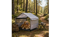 Rainproof Outdoor Dog Tent Galvanized Weatherproof Pet Tent Ventilated Mesh Dog Shelter Spray-Coated