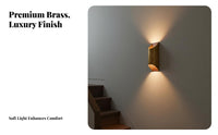 Designer Inspired Modern Copper Wall Sconce Modern Wall Sconce Decorative Accent Light for Interior Designers, Design Enthusiasts, Homeowners, Bedroom, Living Room, Hallway, Stairway